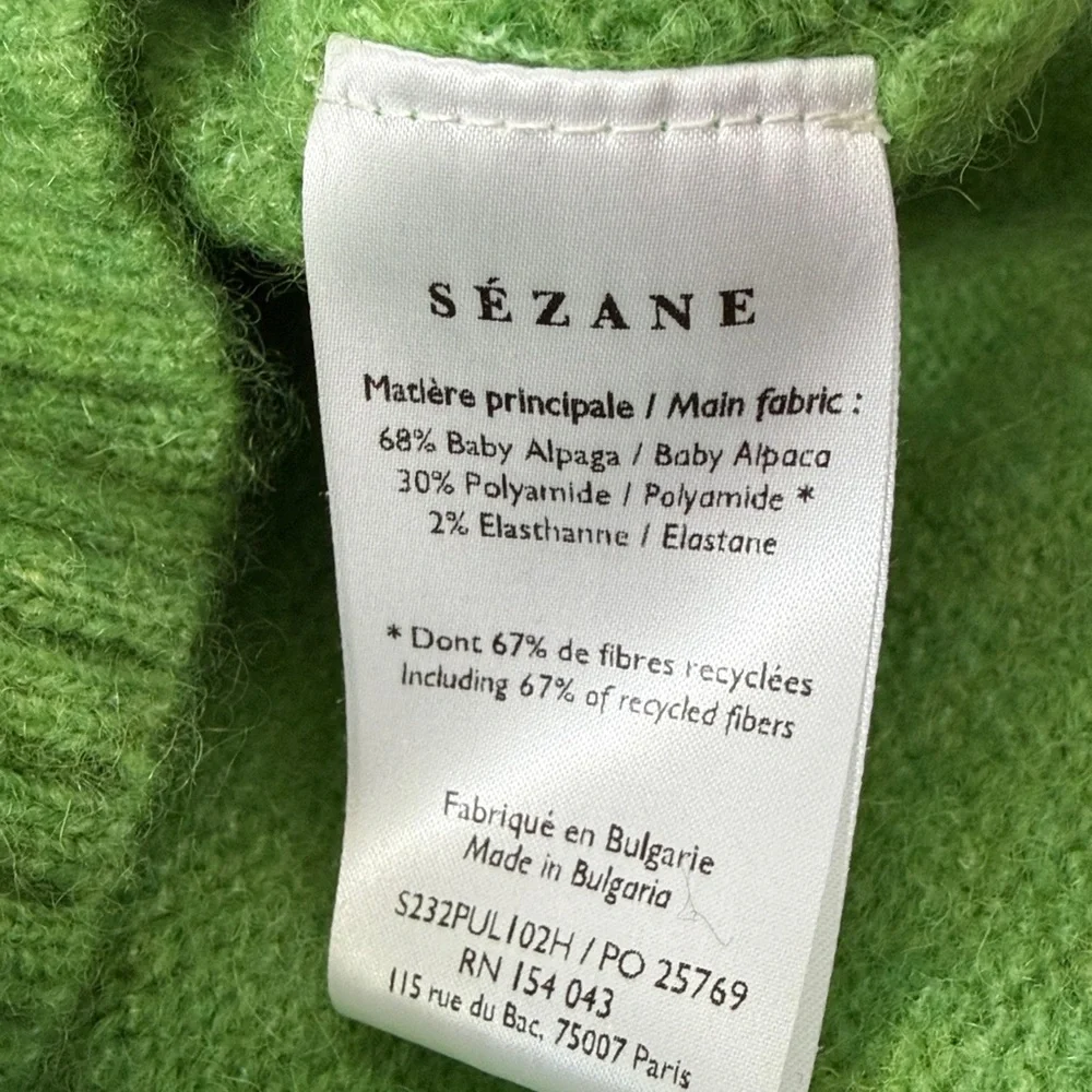 Sezane Green oversized Amiel jumper - Picture 6 of 6